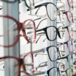 Eye glass frames on display