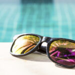 Eye safety tips - Sunglasses near a pool